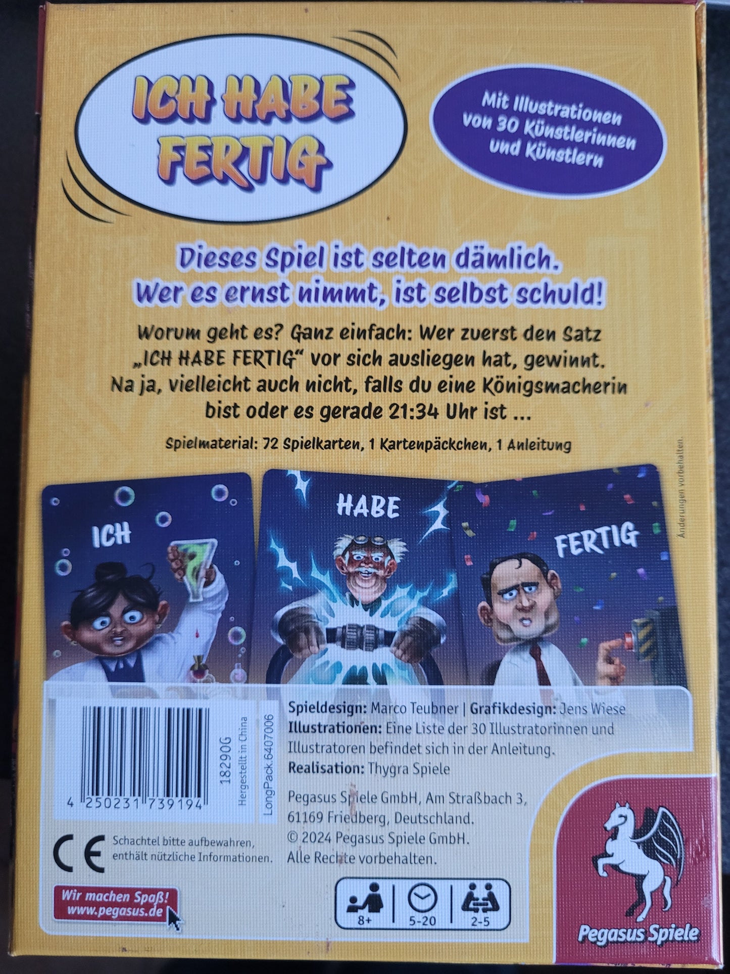 Ich habe fertig