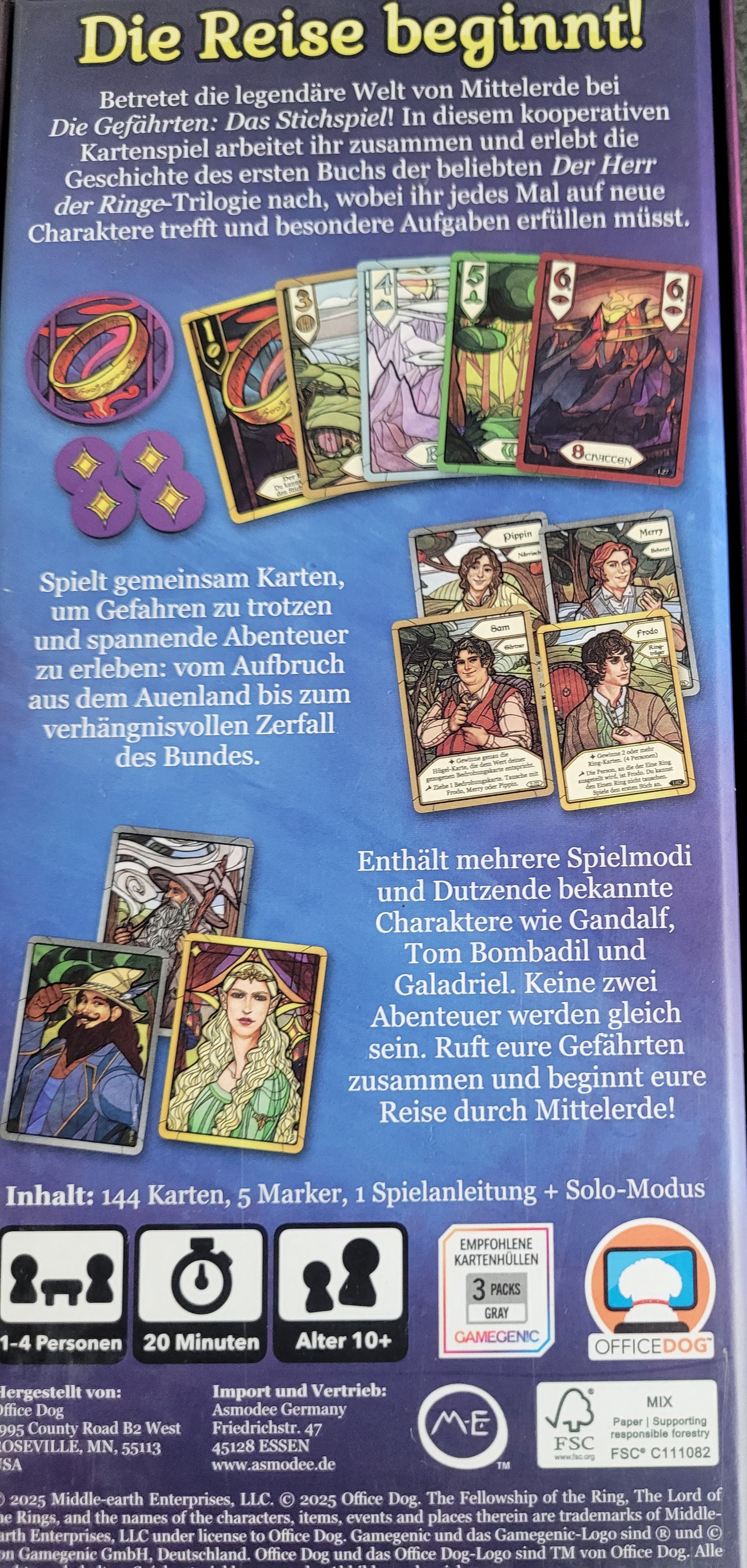 Herr der Ringe Die Gefährten - Das Stichspiel