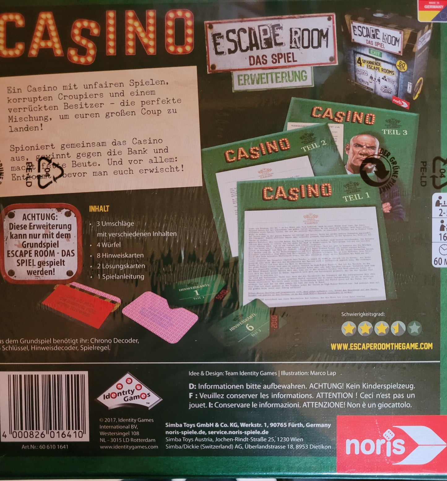 Escape Room - Casino Erweiterung