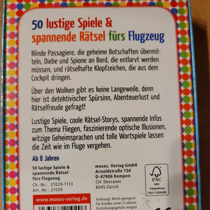 50 lustige & spannende Rätsel fürs Flugzeug