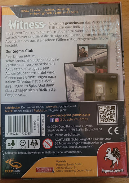 Witness - Der Sigma Club