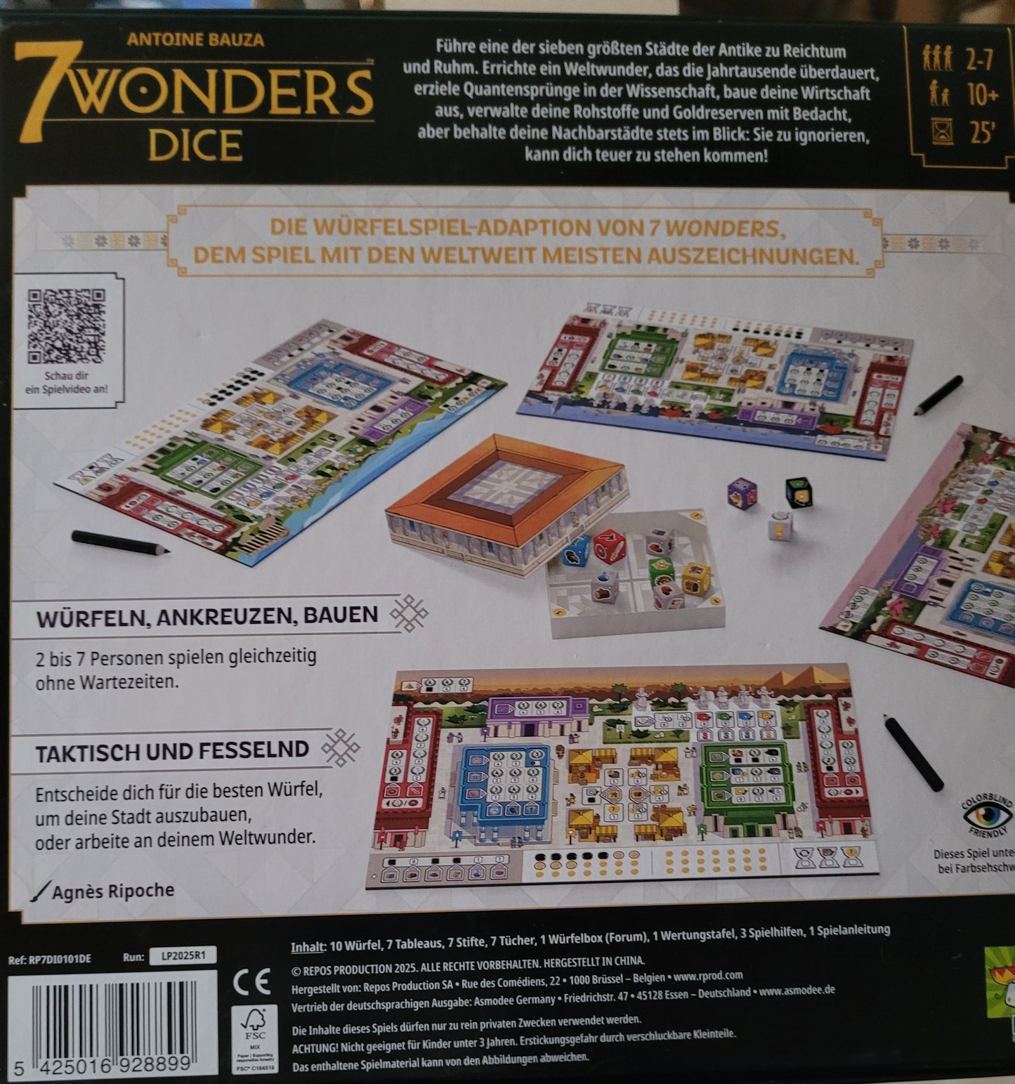 7 Wonders Dice