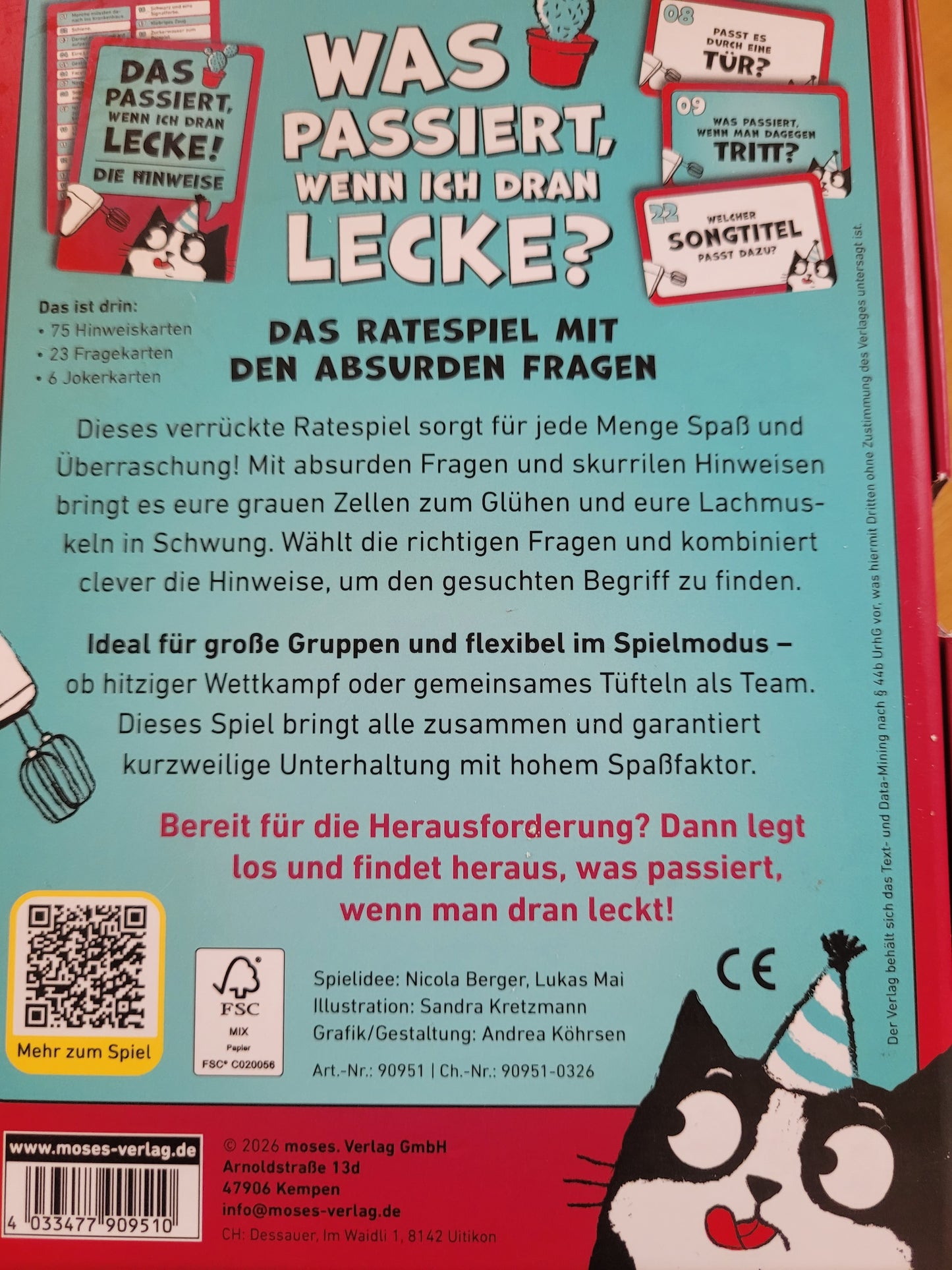 Was passiert, wenn ich dran lecke